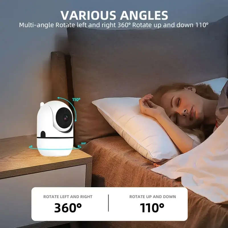 Wireless Security Camera, 2MP HD 1080P IP PTZ Camera,