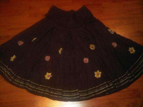 Brown bohemian skirt