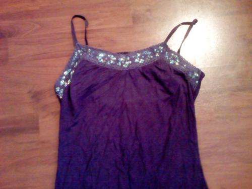 Purple strap vest