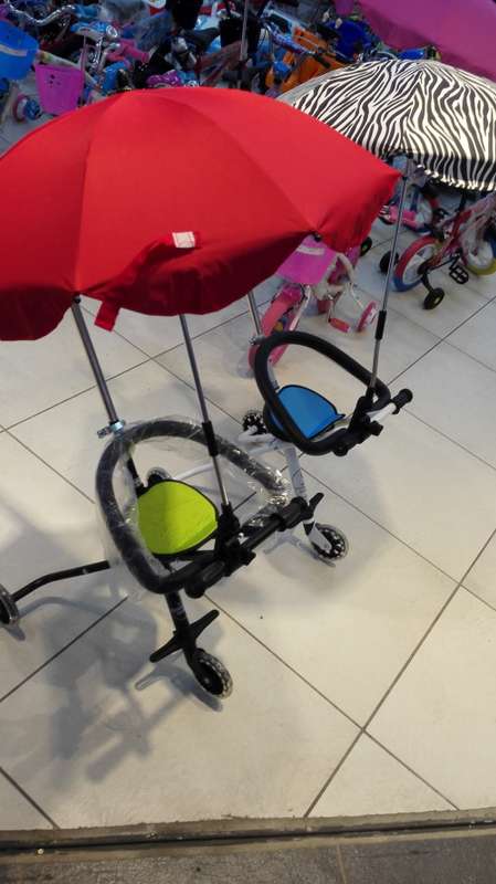 UV Protection Umbrella for babies , Install on Micro Trike / Bicycle/ Tricycle