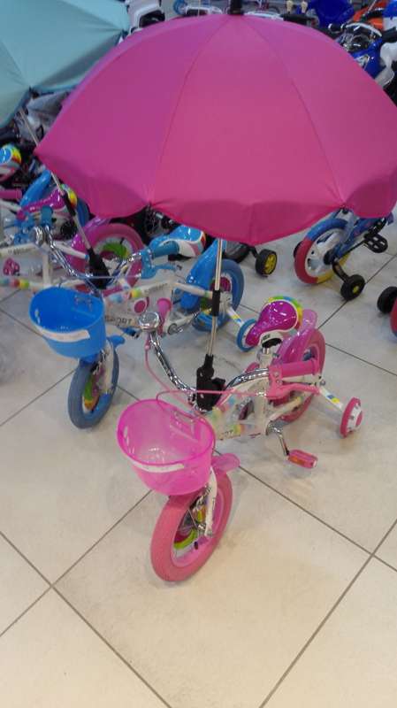 UV Protection Umbrella for babies , Install on Micro Trike / Bicycle/ Tricycle