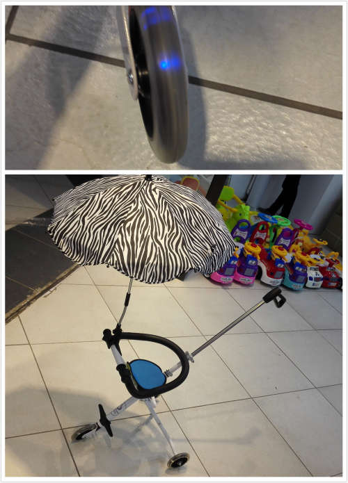 UV Protection Umbrella for babies , Install on Micro Trike / Bicycle/ Tricycle
