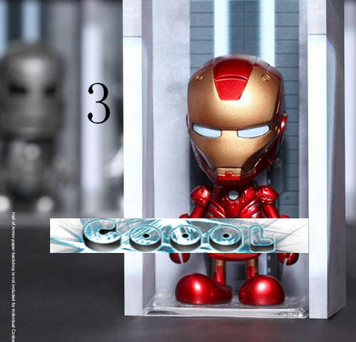 Marvel Iron Man 3 MK1-7 PVC Action Figures 10cm
