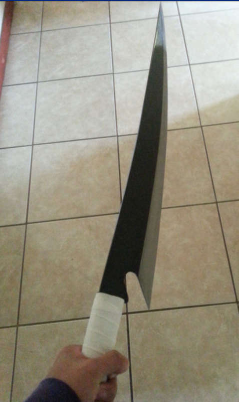 Bleach Ichigo sword unsharped - Zangetsu 103cm Stainless Steel with backpack sword cover