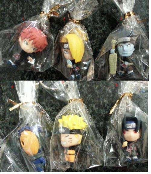 Naruto action figure Keychain +-4cm