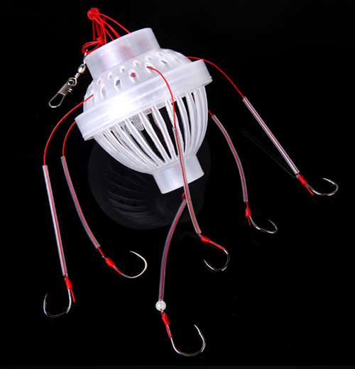 Fishing Tackle Sea Monster with Six Strong Spherical Fishing Hook Hooks
