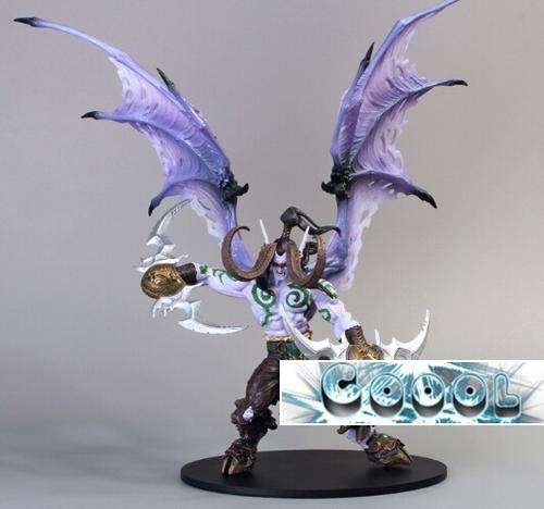 DC Unlimited WOW World of Warcraft White Illidan Stormrage Action Figure 13inches 33cm