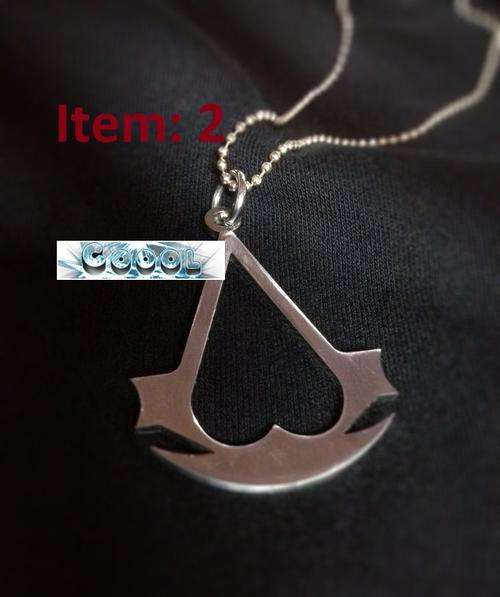 Assassins Creed Unity Ezio Stainless Steel Pendant Necklace