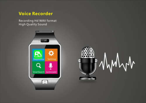 DZ 09 SMART WATCH PHONE - BLACK