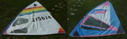 2 windsurfing sails