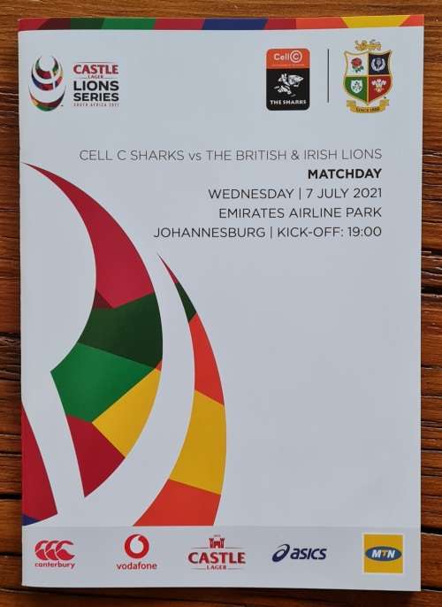 BandI Lions Tour to SA 2021 Rugby Match Programmes