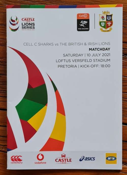 BandI Lions Tour to SA 2021 Rugby Match Programmes