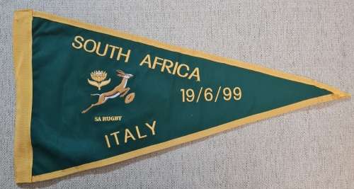 Springbok vs Italy Rugby Touch Judge Flag
