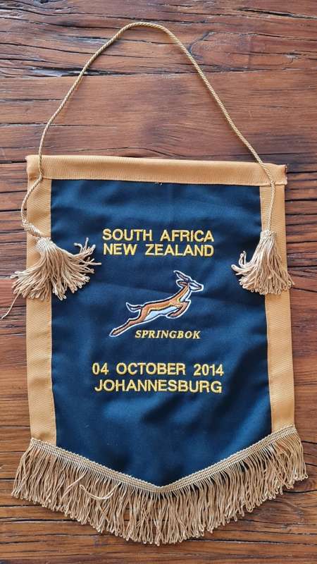 South Africa vs New Zealand Rugby Pennant