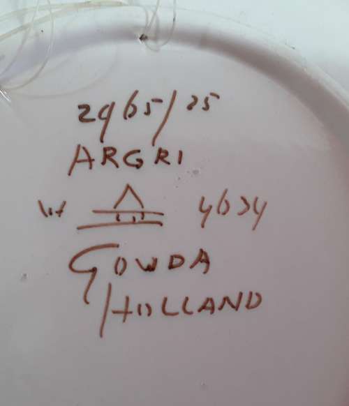 Gouda  ''ARGRI''   Plate