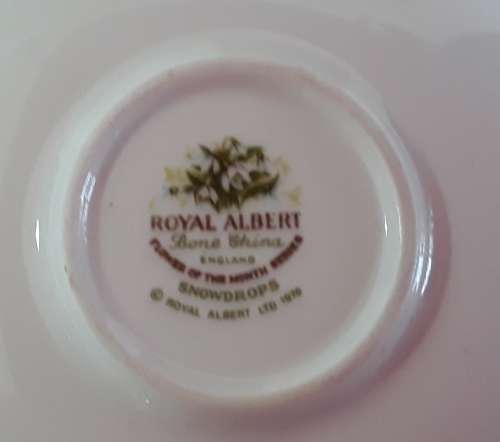 Royal Albert ''January''  Miniature Cup & Saucer