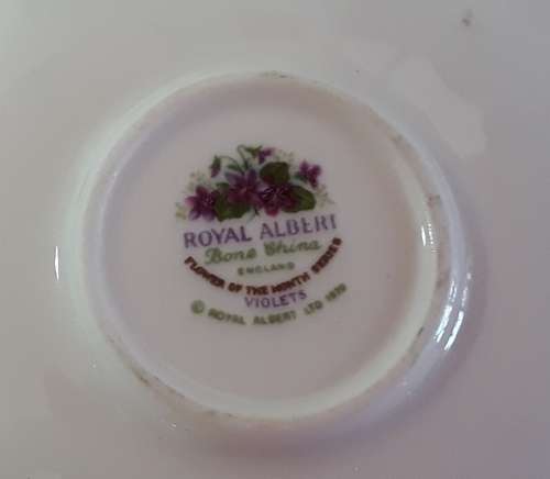 Royal Albert  -  February  -  Miniature  Cup & Saucer