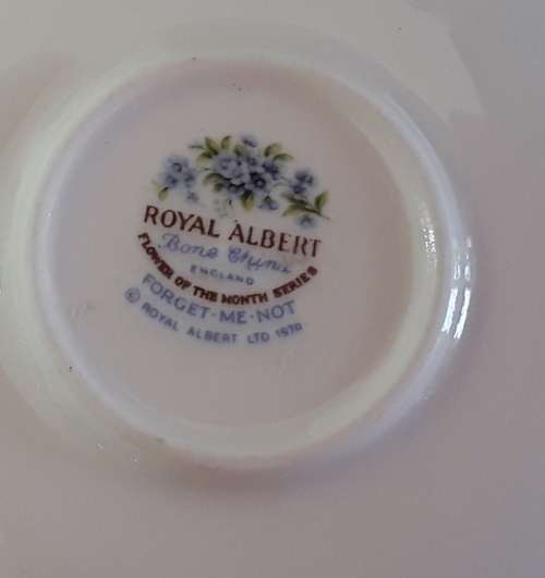 Royal Albert   -   July   -   Miniature  Cup & Saucer