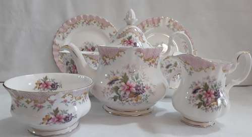 Royal Albert  ''Serenity''  9pc  Tea -4- Two