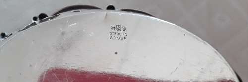 Sterling  Silver  Oval  Pierced  Bowl