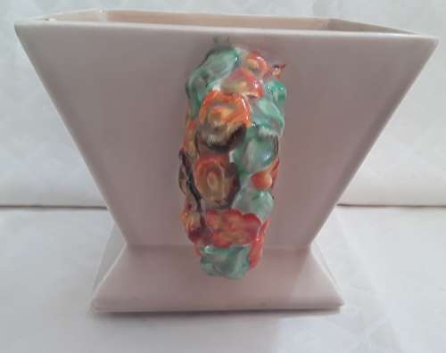 Clarice Cliff -   Vase  with  Rose