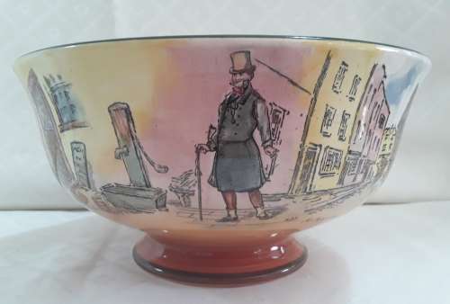 Royal  Doulton  -  Dickens  Footed   Bowl