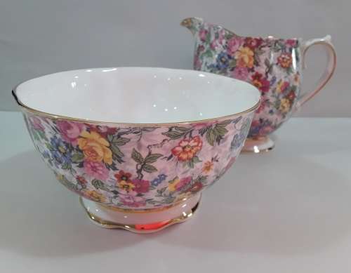 Royal Albert Crown China  ''Chintz''  Milk & Sugar