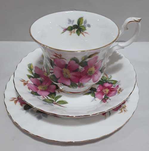 Royal Albert    ''Prairie Rose ''  Trio