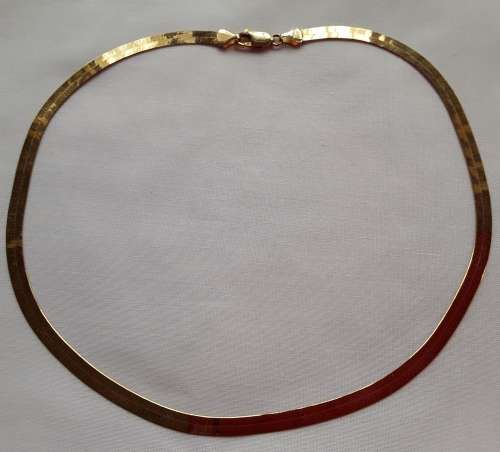 9ct  Gold Flat Necklace