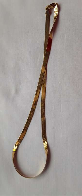9ct  Gold Flat Necklace