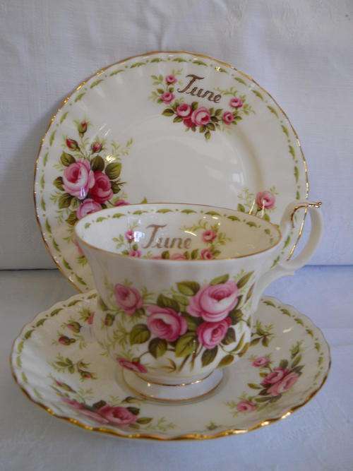 Royal Albert  'June'  Trio.