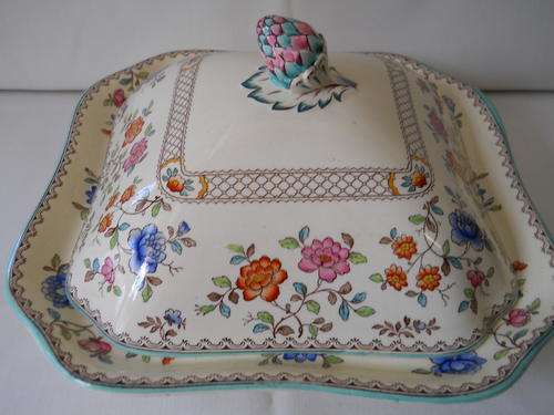 Spodes 'Royal Jasmine'  Serving dish  & Cover