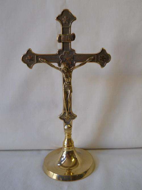 Italian Brass Crucifix
