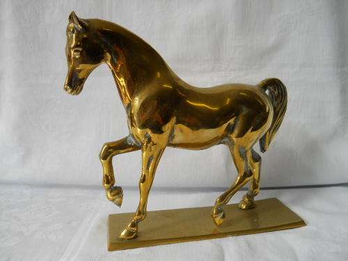 Brass  Horse  figure  on  base