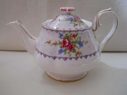 Royal Albert  ''Petit Point''  Teapot  -  Small