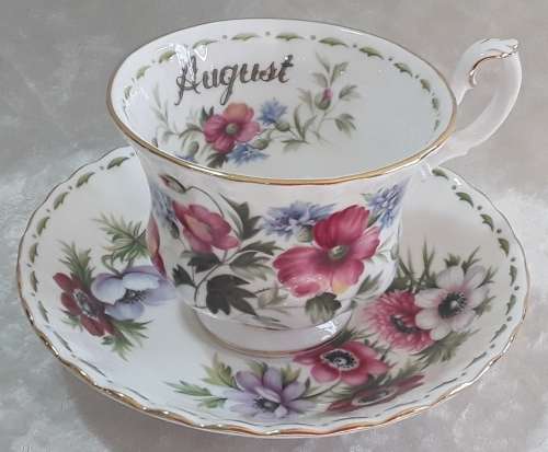 Royal Albert  - Flower of the month  -  August Duo.