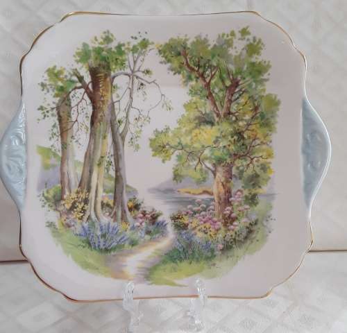 Shelley   -  Woodland  -   Cake Plate