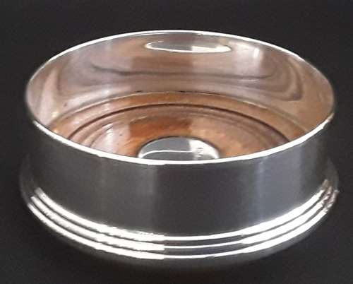 STERLING  SILVER  BOTTLE  COASTER