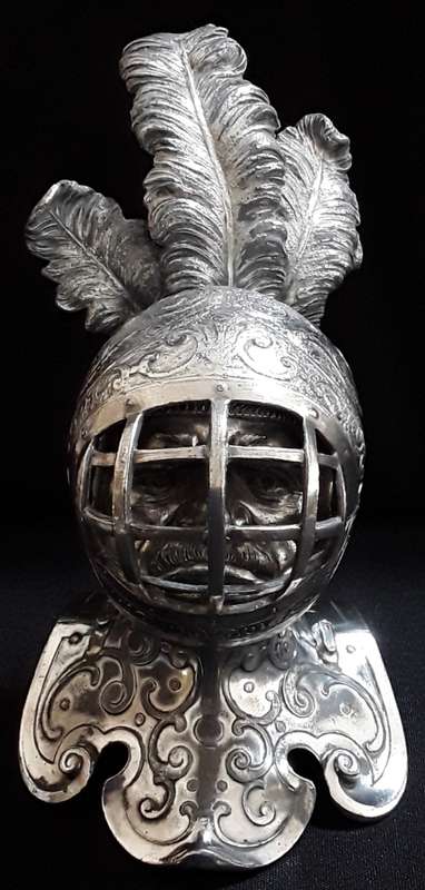 Antique    WMF  Helmet  Ink  Pot