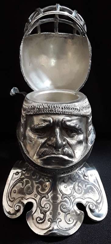 Antique    WMF  Helmet  Ink  Pot