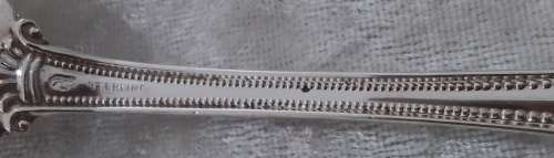 STERLING  SILVER   -   Cased  Set  6  Large  Tea  Spoons