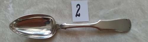 Russian Silver   Desert Spoon  [2]