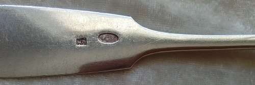 Russian Silver   Desert Spoon  [4]
