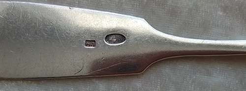 Russian Silver   Desert Spoon  [5]