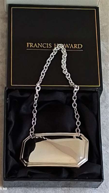 Silver Plated  -  Boxed  -  Decanter  Labels