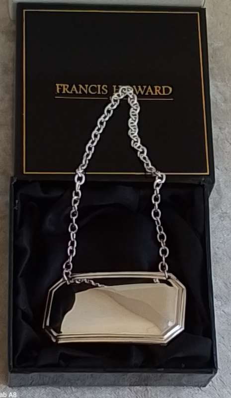 Silver Plated  -  Boxed  -  Decanter  Labels