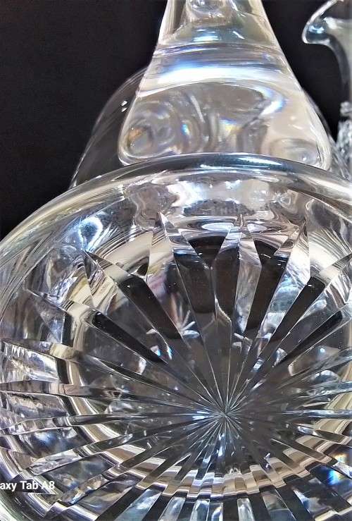 Stuart  Crystal   `Star`   Cut  Water  Jug