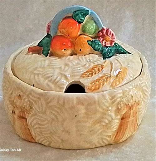 Clarice  Cliff  -  Celtic  Harvest  -   Bowl  with  Lid
