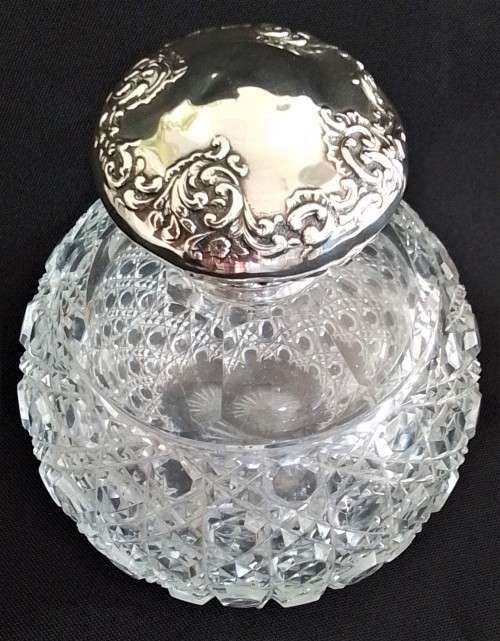 London  1927   -  Silver  Top  -  Perfume  bottle  [P3]