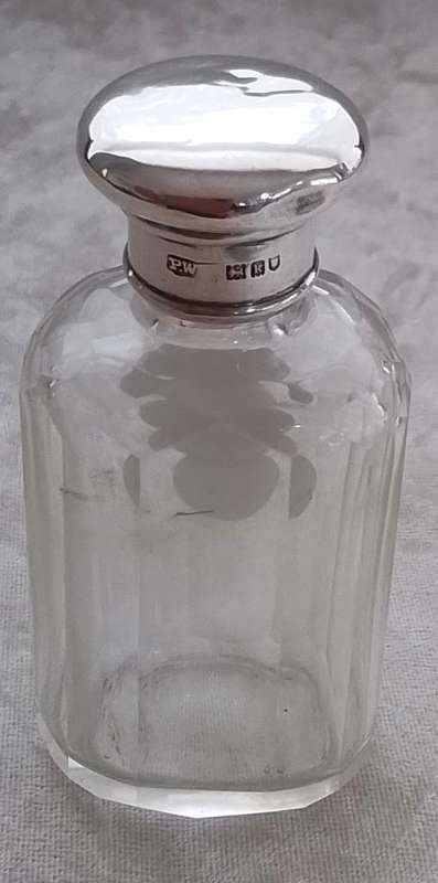 London  1905  Silver Top Bottle